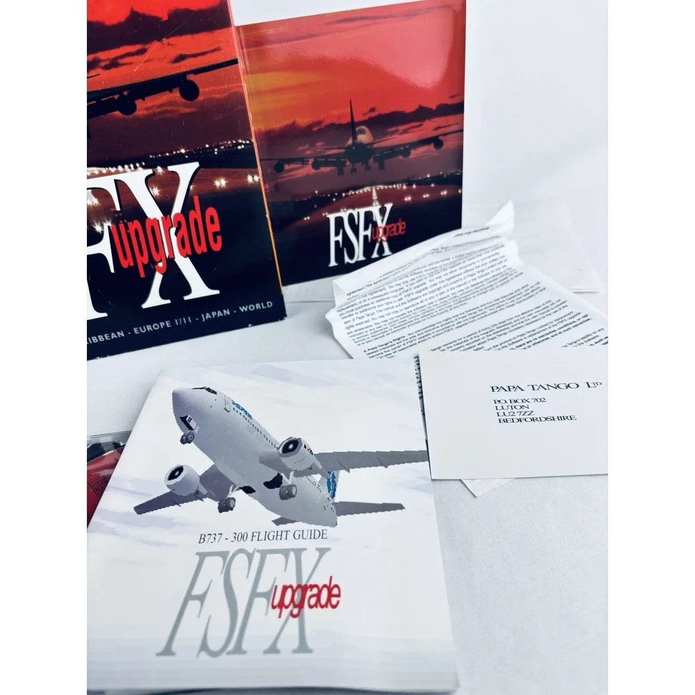 FSFX Upgrade for Microsoft Flight‎ Simulator Vintage 1996 CD Handbook Computer